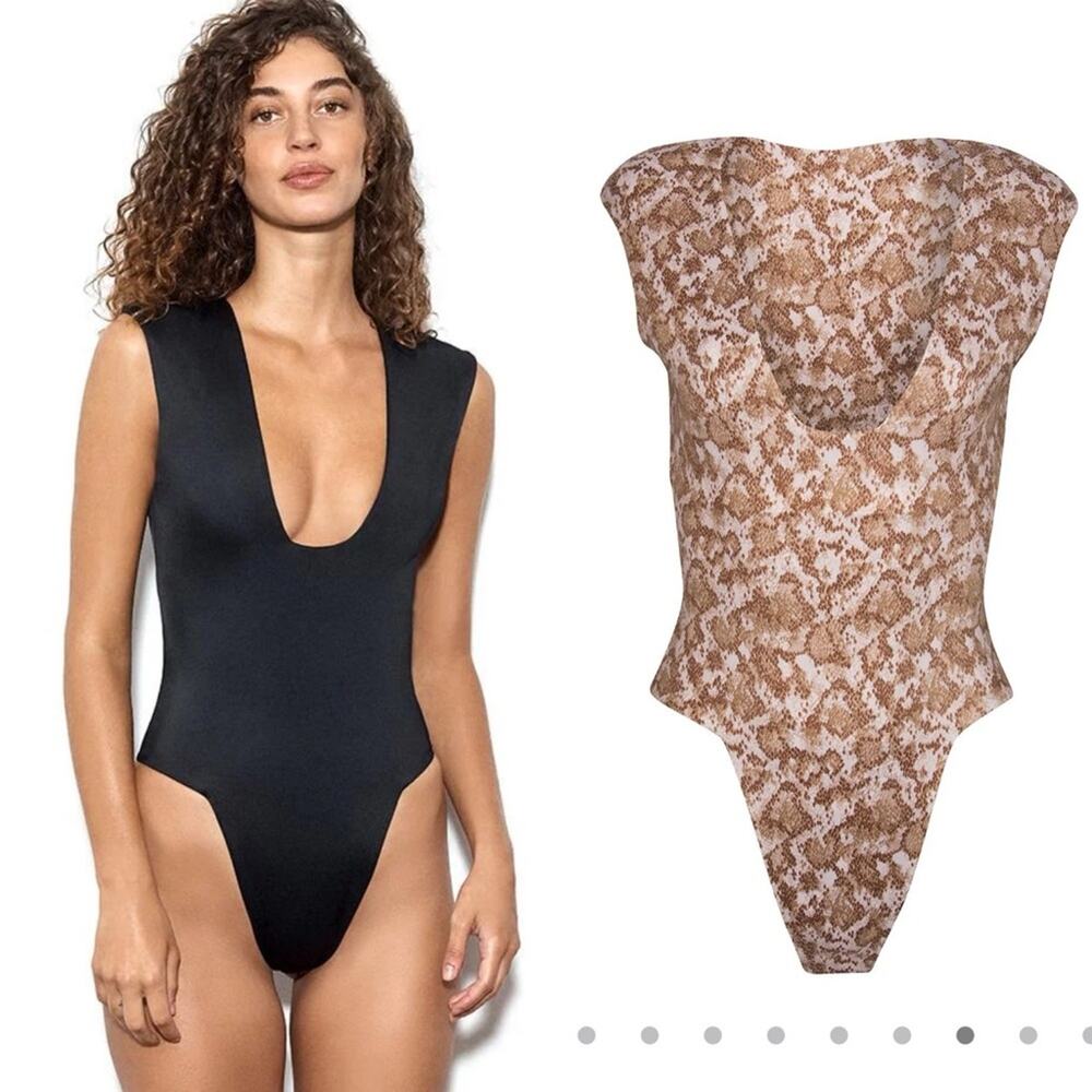 Dos Gardenias Jones One Piece Swimsuit Medusa Print Size 4